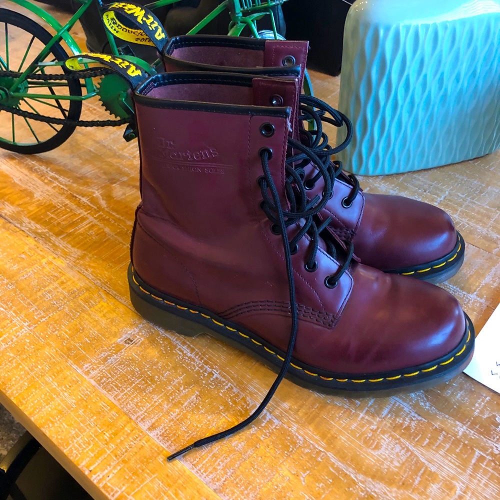 Dr. Martens, oxblood, size 7UK